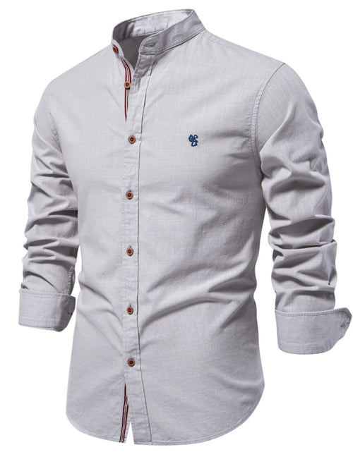 Load image into Gallery viewer, Men's Full Size Button Down Embroidered Shirt Plus Size
