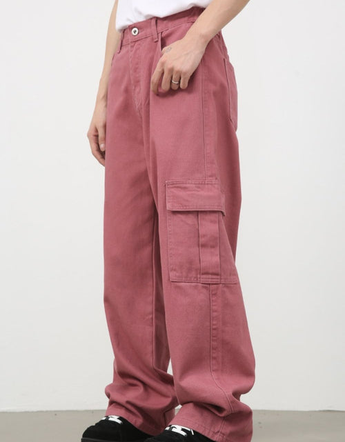 Load image into Gallery viewer, Men's Mid Rise Jeans with Cargo Pockets
