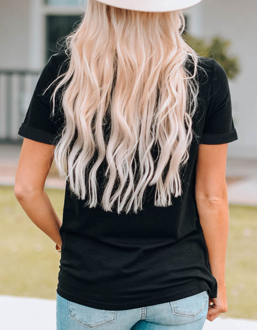Load image into Gallery viewer, Western  Printed Crewneck Graphic Tee
