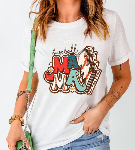 Letter Graphic Round Neck Short Sleeve T-Shirt