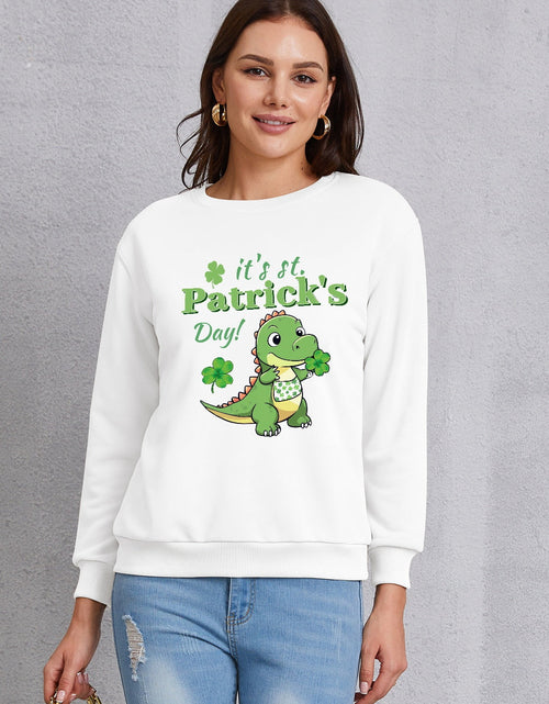 Load image into Gallery viewer, IT'S ST. PATRICK'S DAY Graphic Round Neck Sweatshirt
