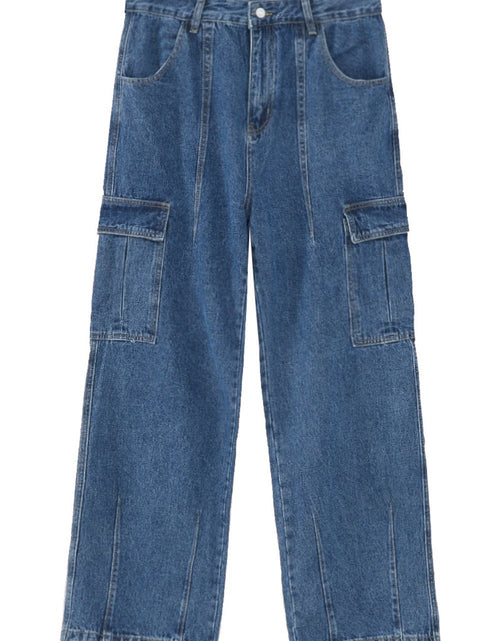 Load image into Gallery viewer, Wide Leg Jeans with Pockets

