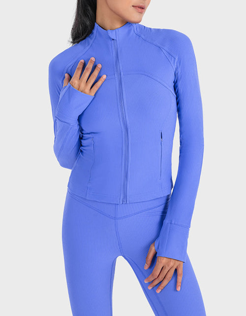 Load image into Gallery viewer, Millennia Zip-Up Long Sleeve Sports Jacket
