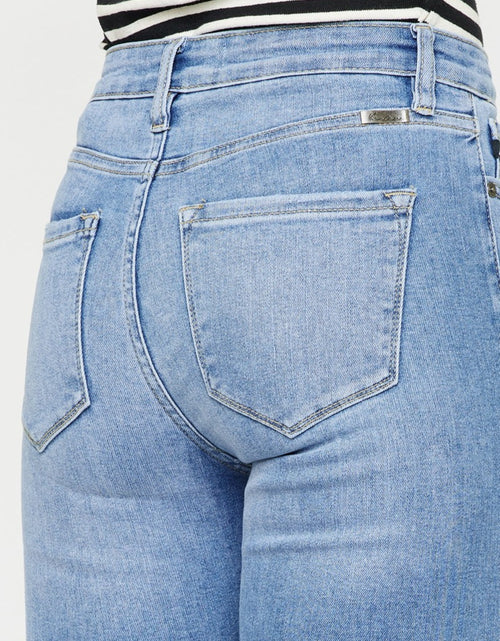 Load image into Gallery viewer, Kancan Distressed Cat's Whiskers Button Fly Jeans
