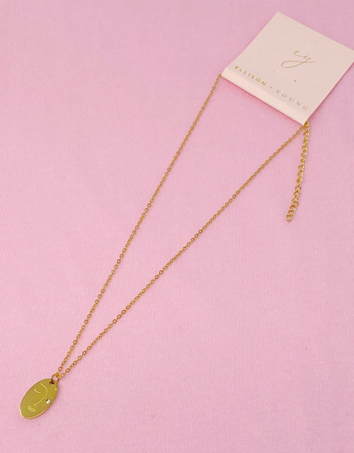 Load image into Gallery viewer, Oblong Face Necklace by Ellisonyoung.com
