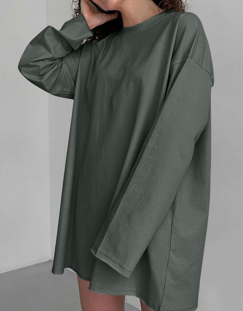Load image into Gallery viewer, Round Neck Long Sleeve T-Shirt
