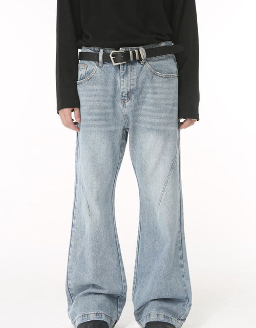Load image into Gallery viewer, Washed Bootcut Men's Jeans with Pockets
