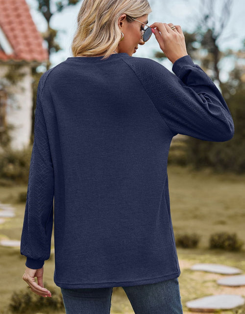 Load image into Gallery viewer, Round Neck Raglan Sleeve Sweatshirt
