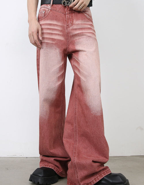 Load image into Gallery viewer, Men's Wide Leg Jeans with Pockets
