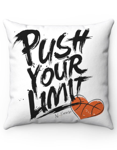 Load image into Gallery viewer, Push Limits Basketball Pillow by NoExcuse Apparel
