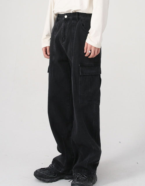 Load image into Gallery viewer, Wide Leg Jeans with Pockets
