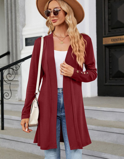 Load image into Gallery viewer, Long Sleeve Open Front Cardigan
