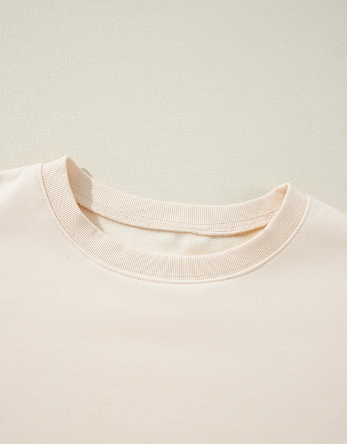 Load image into Gallery viewer, Slit Color Block Long Sleeve Sweatshirt
