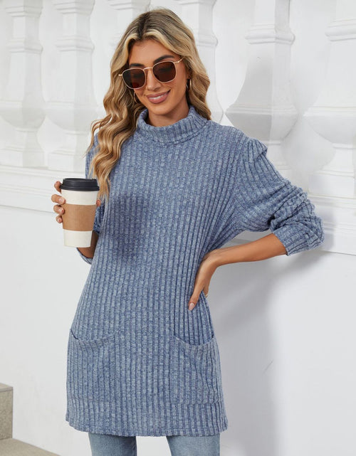 Load image into Gallery viewer, Ribbed Mock Neck Long Sleeve T-Shirt
