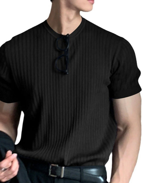 Load image into Gallery viewer, Men's Full Size Round Neck Short Sleeve T-Shirt Plus Size

