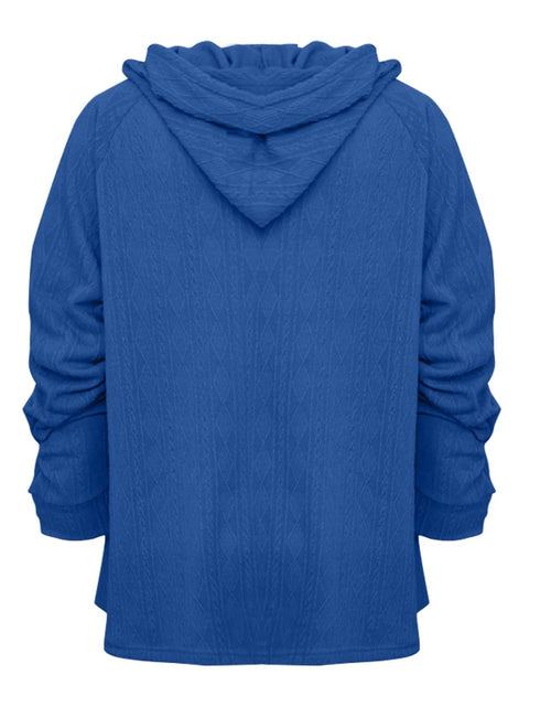 Load image into Gallery viewer, Full Size Drawstring Long Sleeve Hoodie
