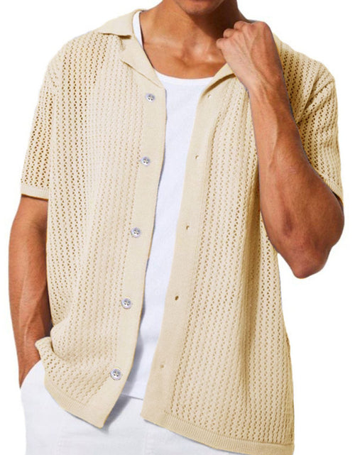 Load image into Gallery viewer, Men's Full Size Button Down Short Sleeve Shirt Plus Size
