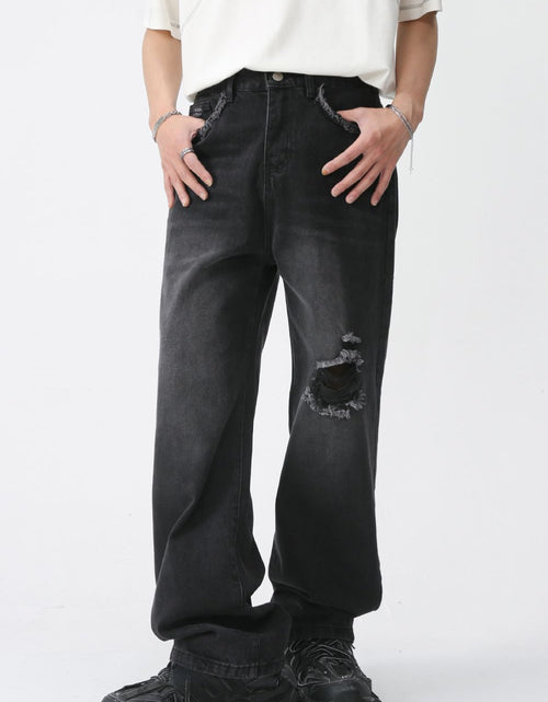 Load image into Gallery viewer, Distressed Mid Rise Men's Jeans
