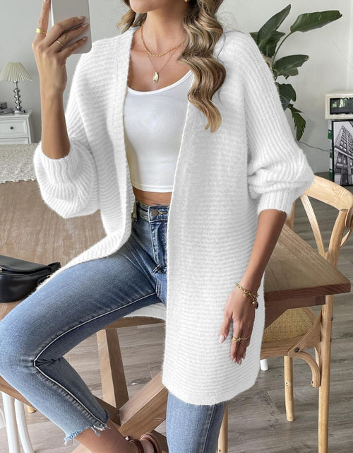 Load image into Gallery viewer, Open Front Long Sleeve Cardigan
