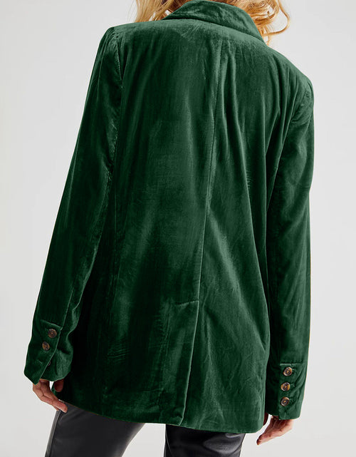 Load image into Gallery viewer, Lapel Collar Long Sleeve Blazer with Pockets
