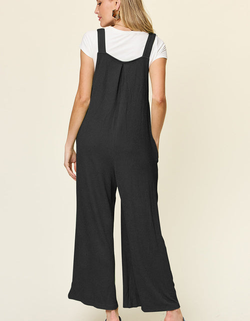 Load image into Gallery viewer, Double Take Full Size Texture Sleeveless Wide Leg Overall
