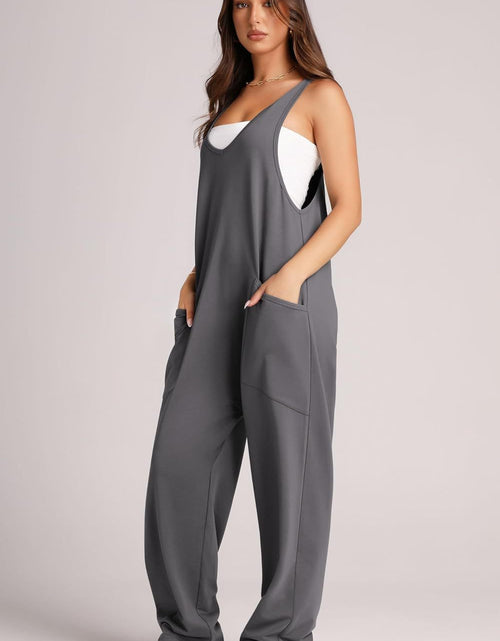 Load image into Gallery viewer, Lovelet V-Neck Wide Strap Overalls
