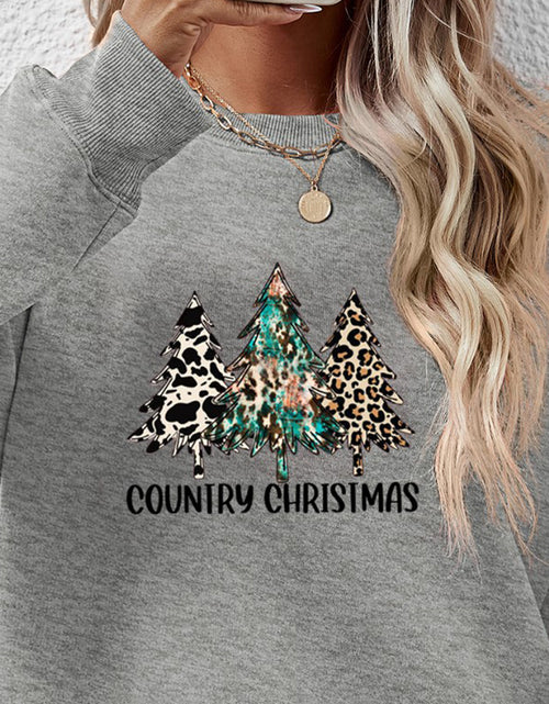 Load image into Gallery viewer, Graphic Round Neck Dropped Shoulder Sweatshirt
