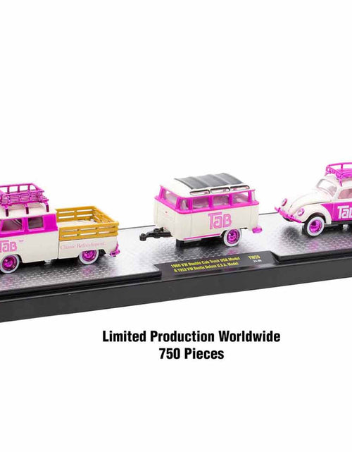 Load image into Gallery viewer, Auto Haulers "Soda" Set of 3 pieces Release 26 Limited Edition to 9600 pieces Worldwide 1/64 Diecast Models by M2 Machines
