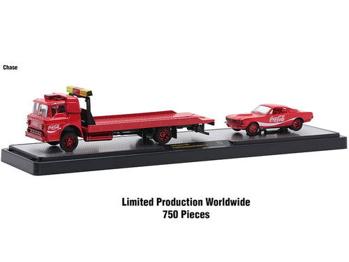 Load image into Gallery viewer, Auto Haulers "3 Sodas" Set of 3 pieces Release 15 Limited Edition to 8400 pieces Worldwide 1/64 Diecast Model Cars by M2 Machines
