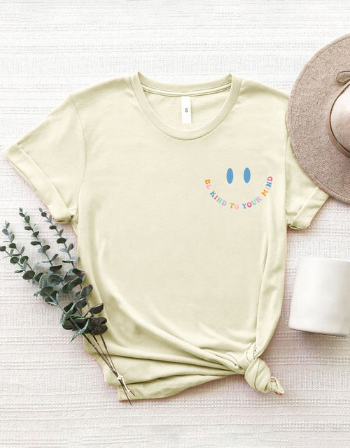 Load image into Gallery viewer, Letter Graphic Round Neck Short Sleeve T-Shirt

