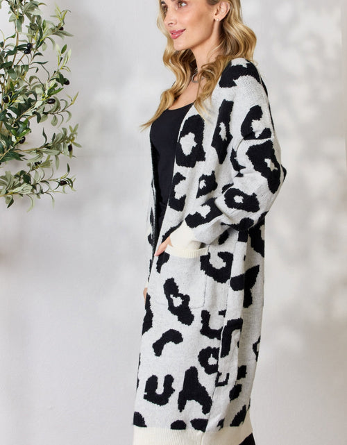 Load image into Gallery viewer, BiBi Leopard Open Front Cardigan
