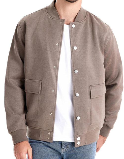 Load image into Gallery viewer, Men's Baseball Collar Snap Down Jacket

