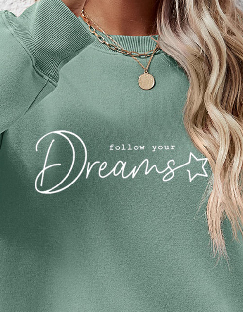Load image into Gallery viewer, FOLLOW YOUR DREAMS Graphic Sweatshirt

