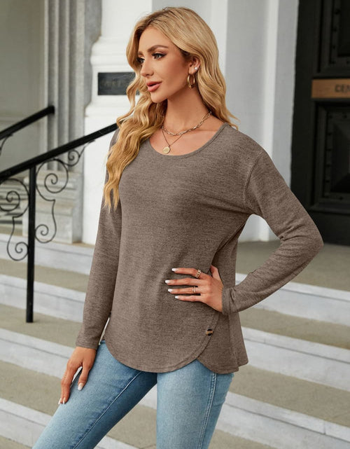 Load image into Gallery viewer, Round Neck Long Sleeve T-Shirt
