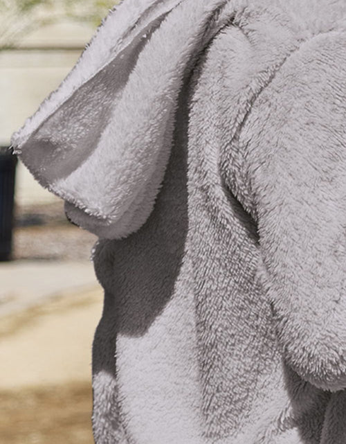 Load image into Gallery viewer, Full Size Teddy Hooded Jacket with Pockets
