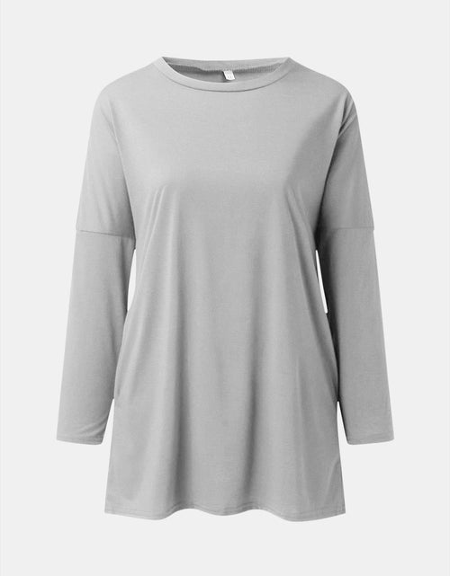Load image into Gallery viewer, Full Size Round Neck Long Sleeve T-Shirt
