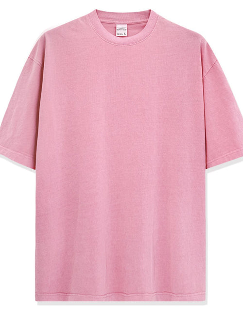 Load image into Gallery viewer, Men's Full Size Round Neck Washed T-Shirt Plus Size
