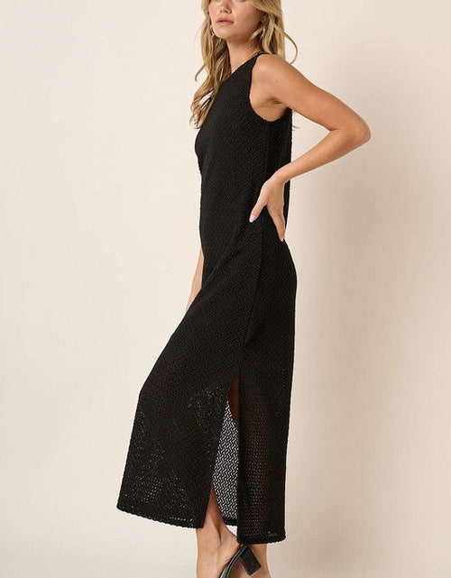 Load image into Gallery viewer, Mittoshop Side Slit Round Neck Sleeveless Dress

