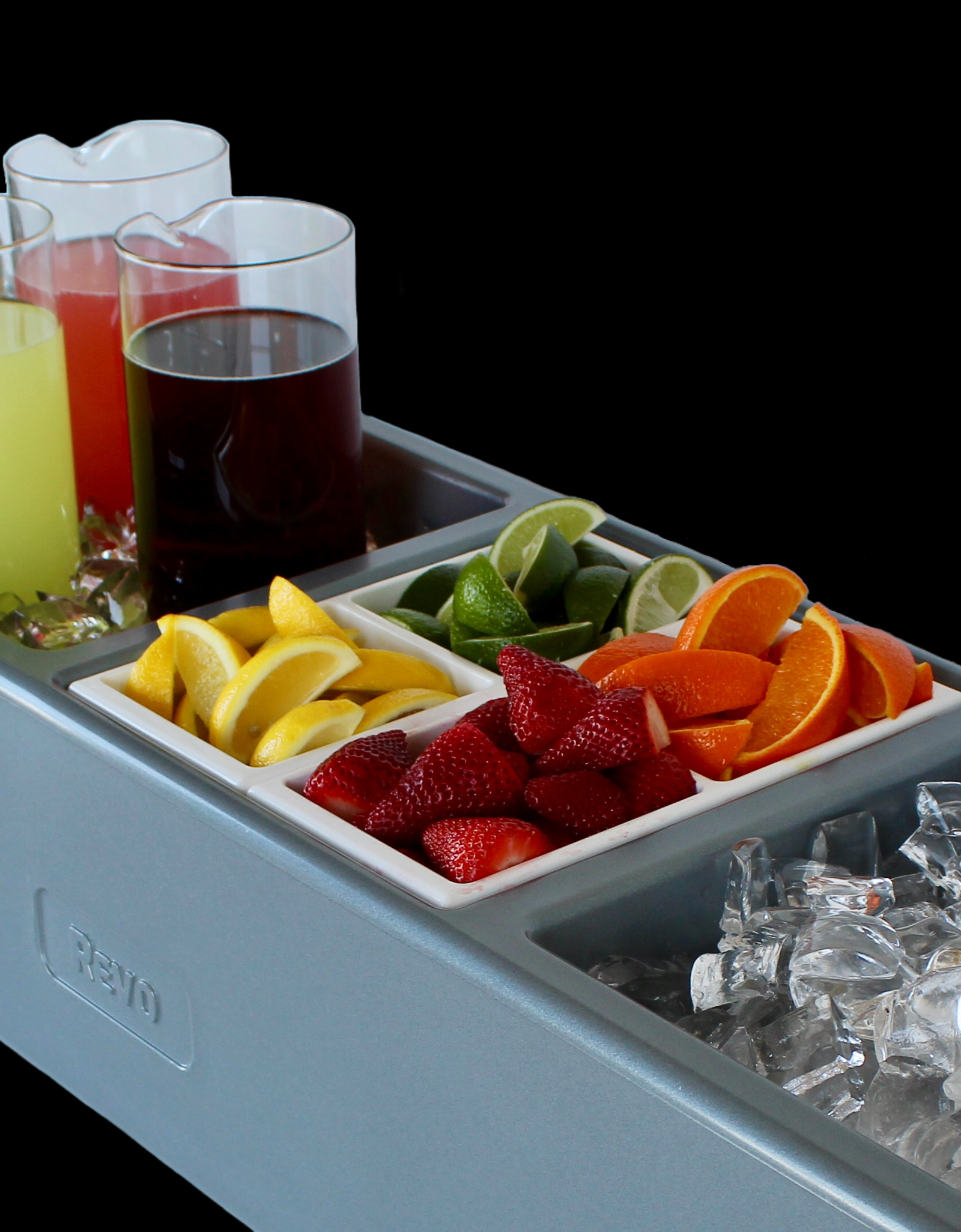 REVO Party Barge Cooler | Metallic Gray | Insulated Beverage Tub by REVO COOLERS, LLC