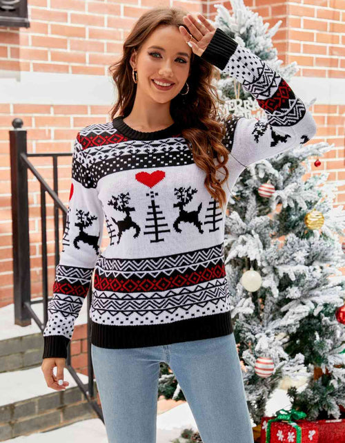 Load image into Gallery viewer, Christmas Round Neck Sweater
