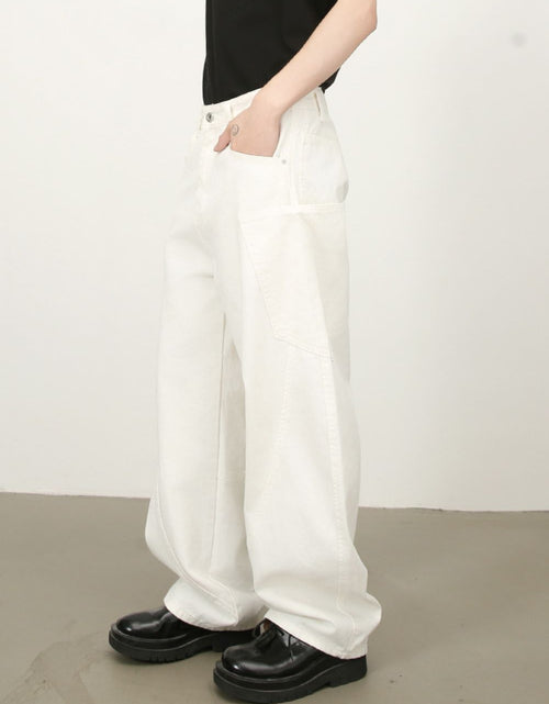 Load image into Gallery viewer, Men's Mid Rise Wide Leg Jeans
