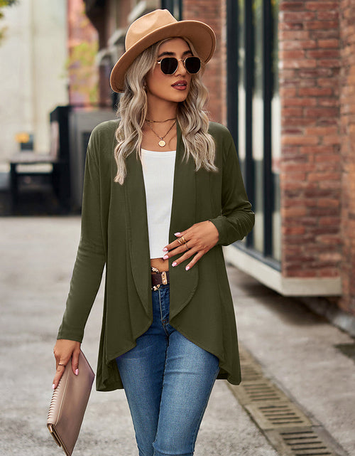 Load image into Gallery viewer, Open Front Long Sleeve Cardigan

