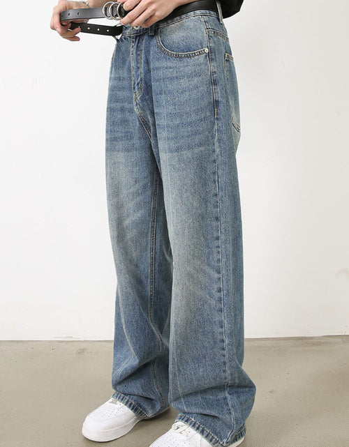 Load image into Gallery viewer, Men's Washed Jeans with Pockets

