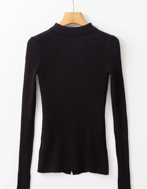 Load image into Gallery viewer, Button Up Collared Neck Cardigan
