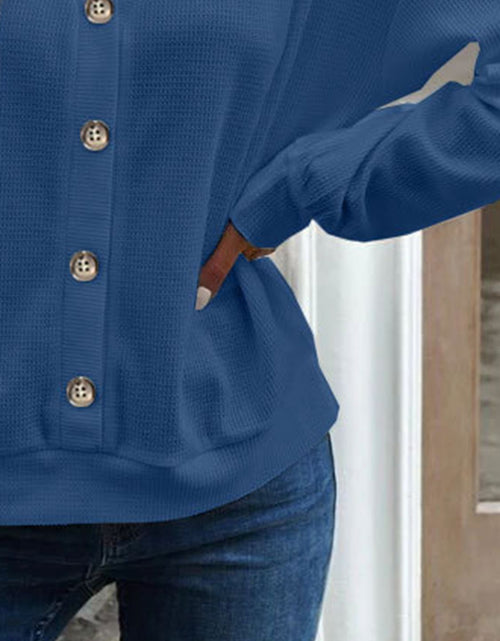 Load image into Gallery viewer, V-Neck Dropped Shoulder Blouse
