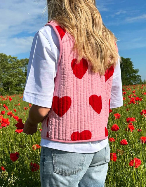 Load image into Gallery viewer, Tied Heart Vest with Pockets
