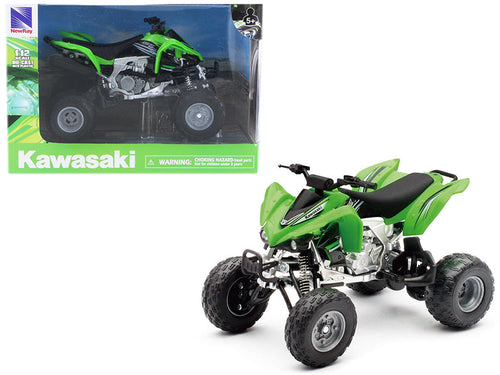 Load image into Gallery viewer, Kawasaki KFX 450R ATV Green 1/12 Motorcycle Model by New Ray
