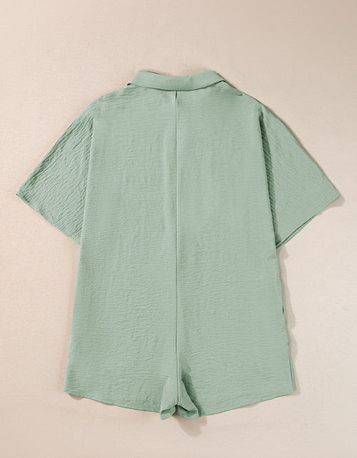 Load image into Gallery viewer, Half Button Collared Neck Romper
