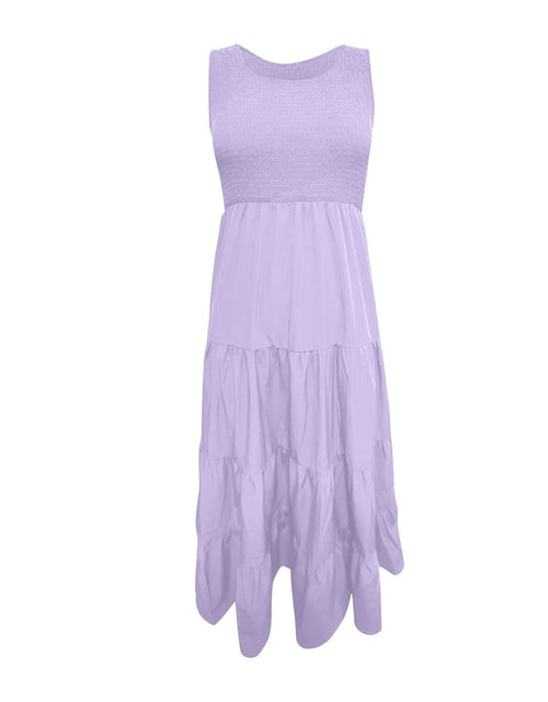 Load image into Gallery viewer, Tiered Smocked Wide Strap Dress

