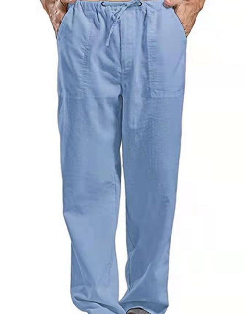 Load image into Gallery viewer, Men's Full Size Drawsrting Straight Leg Pants Plus Size
